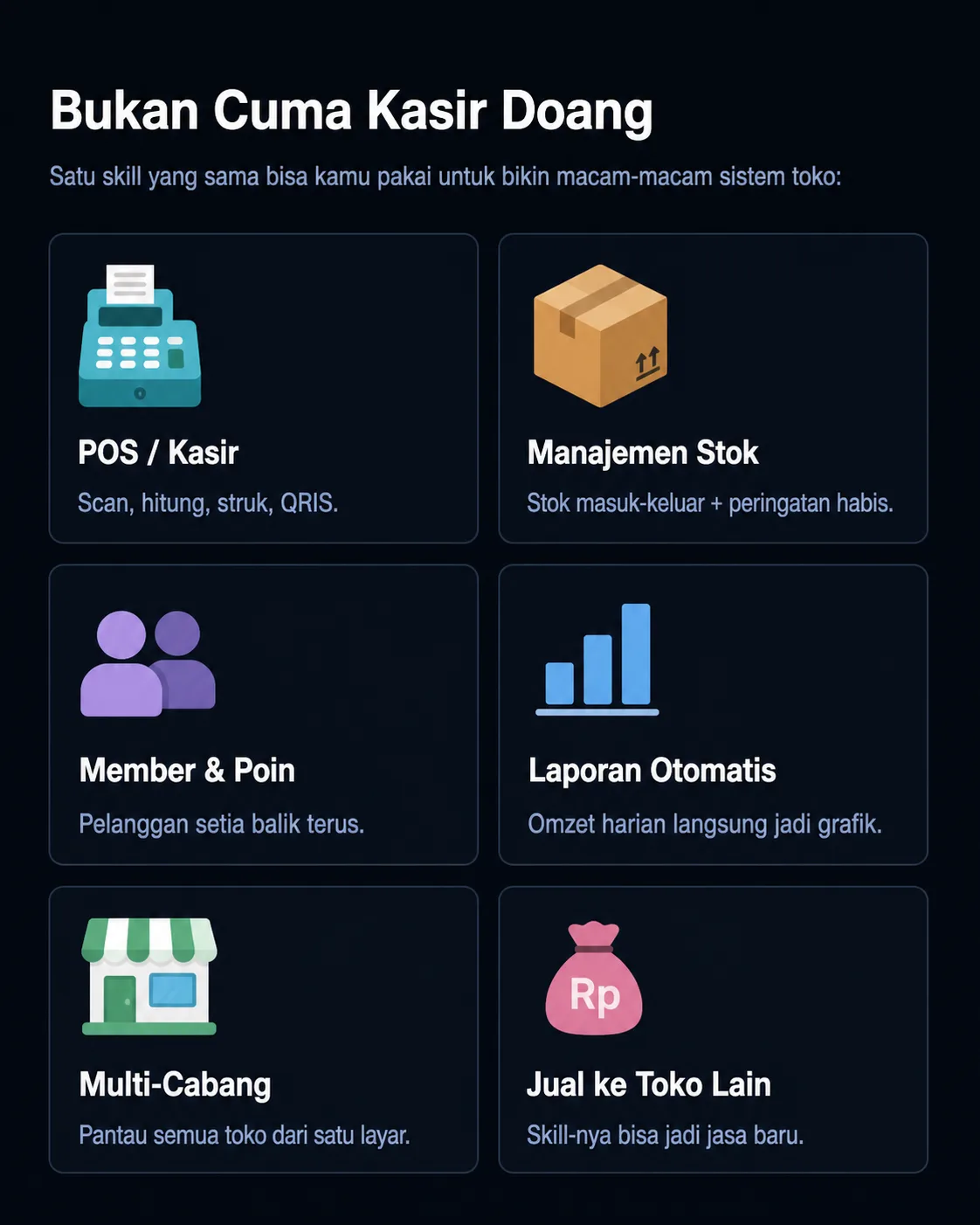 Bukan cuma kasir doang