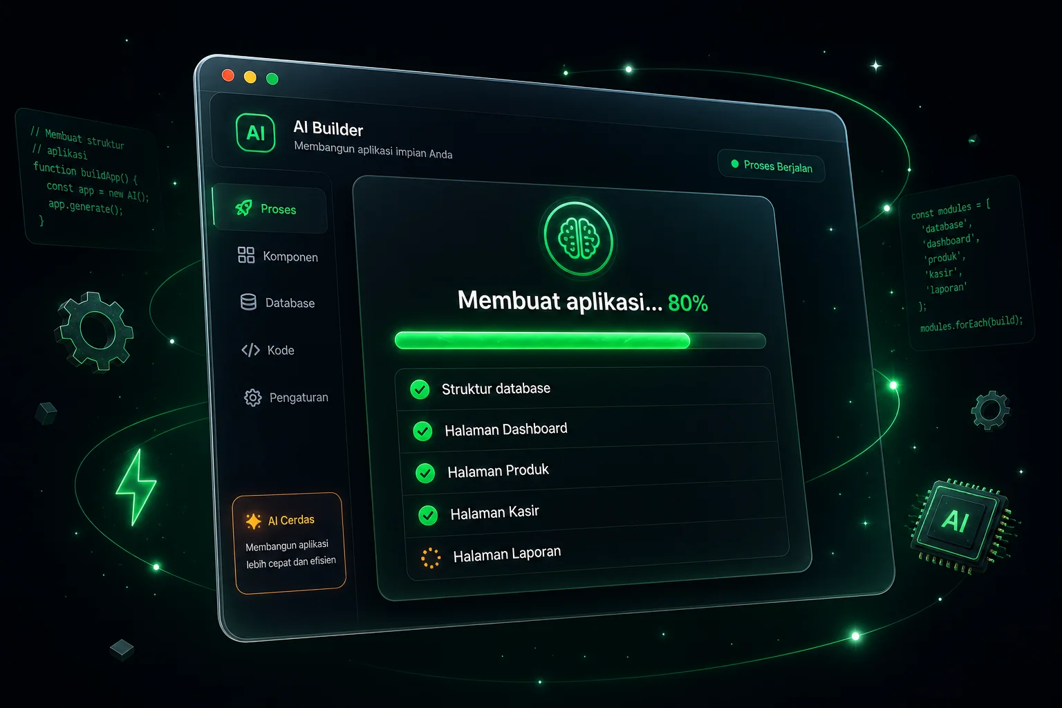 AI membangun aplikasi